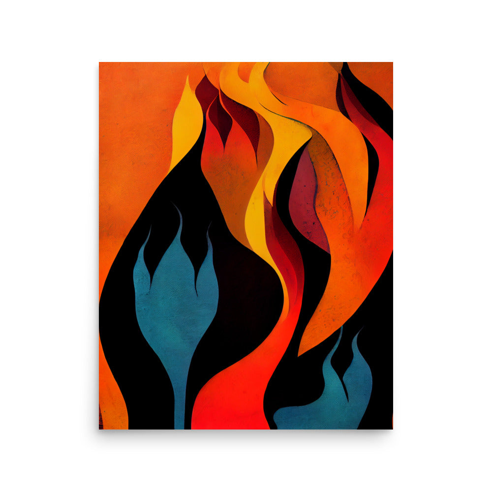 Ethnic Print: Fire abstract