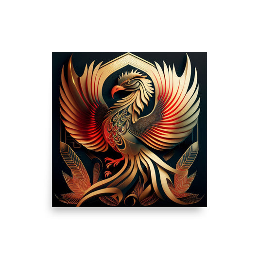 Ethnic Design: Golden Phoenix