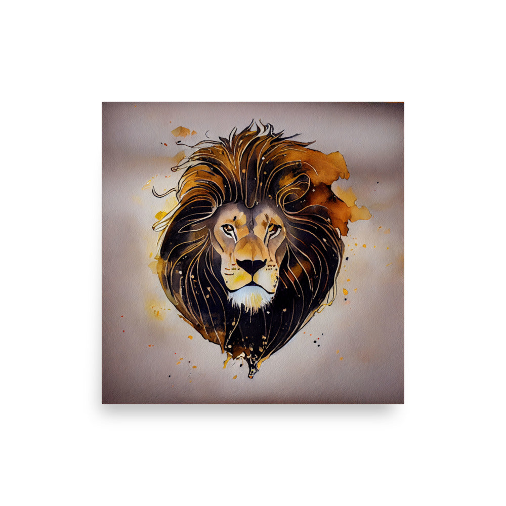 Wildlife: Lion mane in black and gold