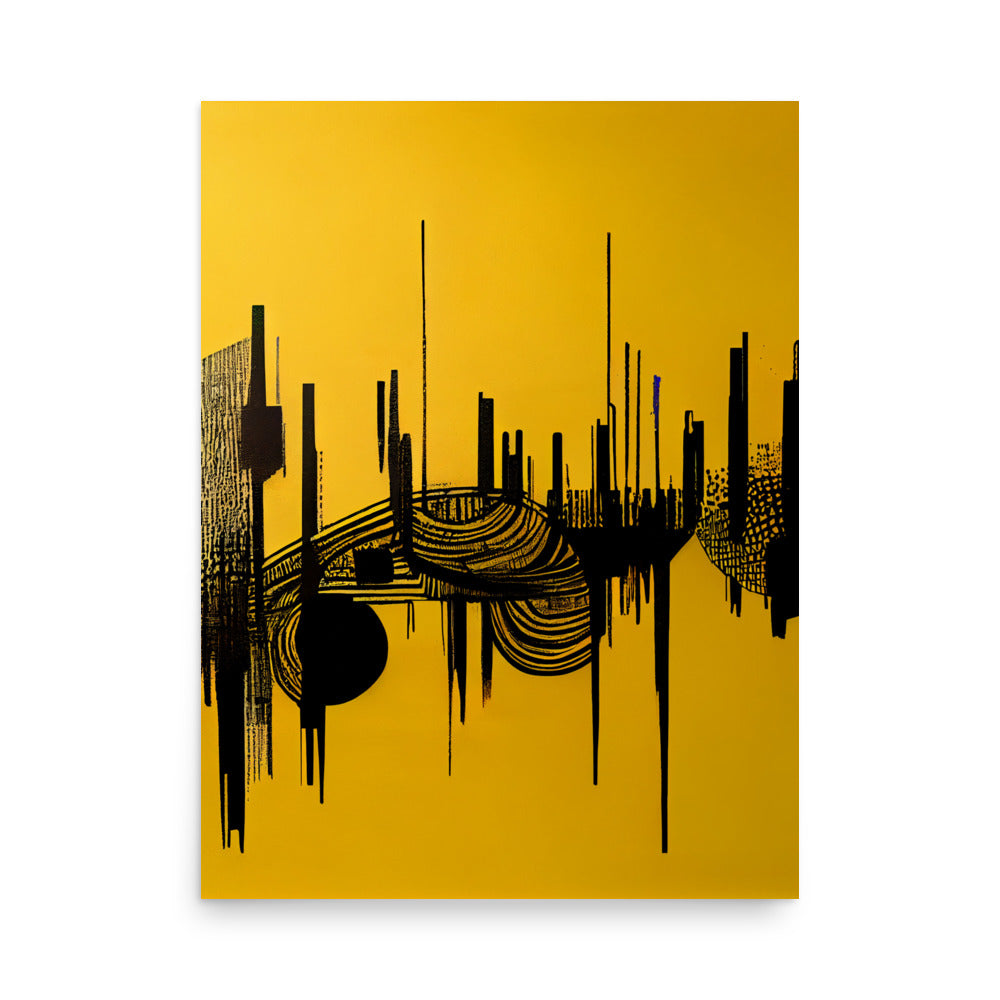 Ethnic Print: Yellow sound bar