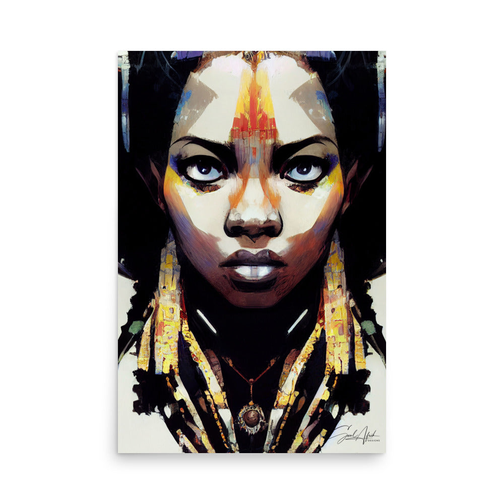 Portrait: African female chief concept