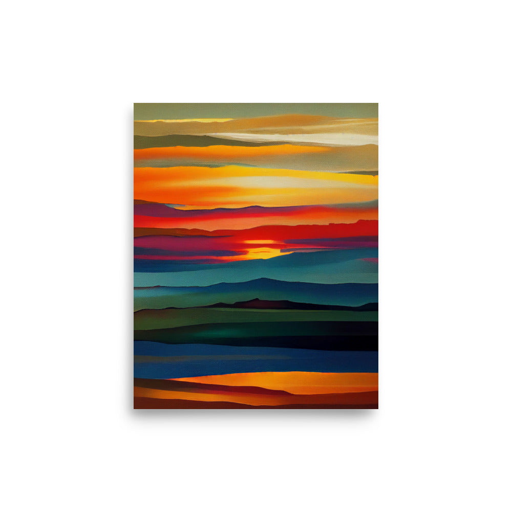 Ethnic Print: Vibrant Sunset