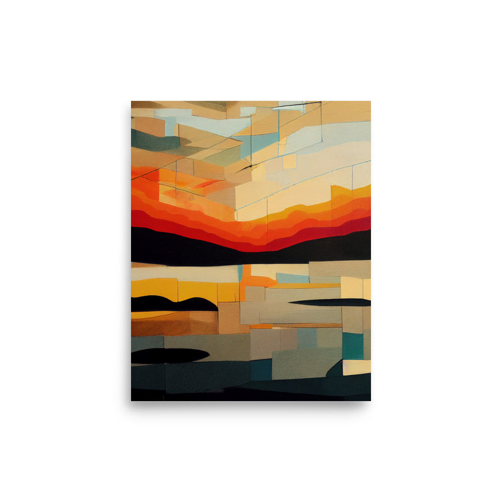 Ethnic Print: Abstract Sunset