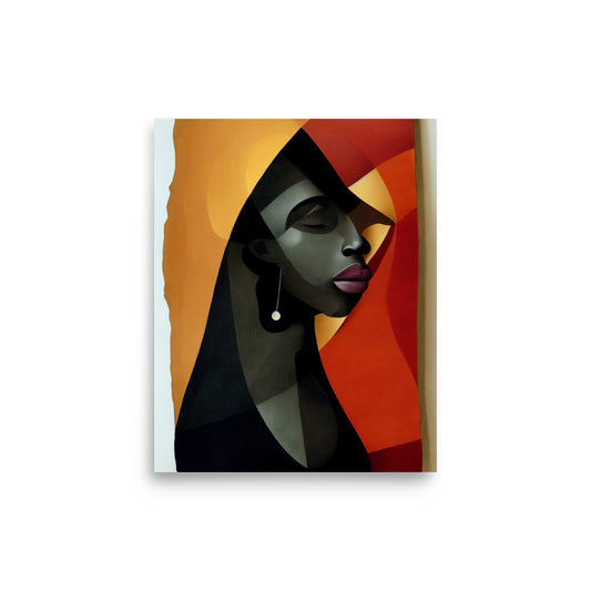 Ethnic Design: Abstract Female Portrait