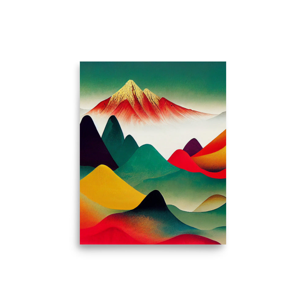Ethnic Print: Vibrant Mountains