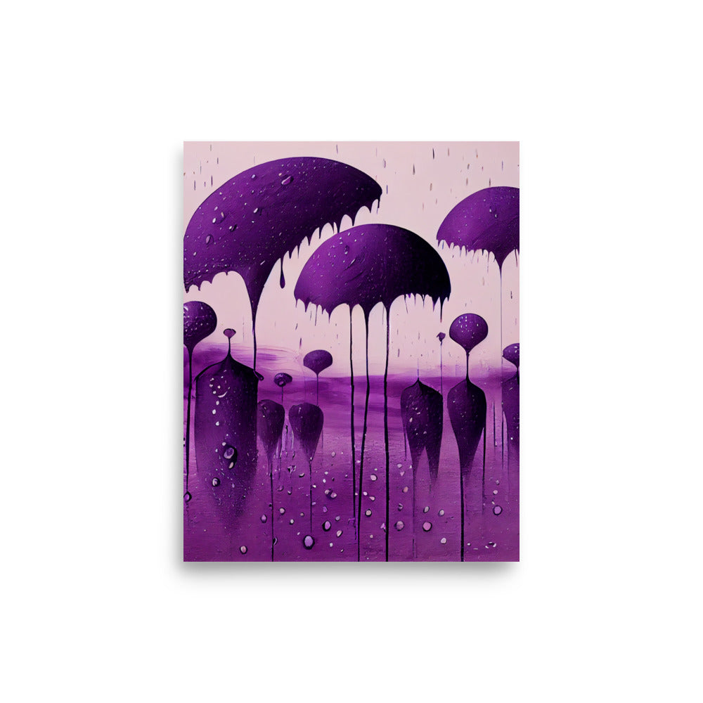 Ethnic Print: Purple rain abstract