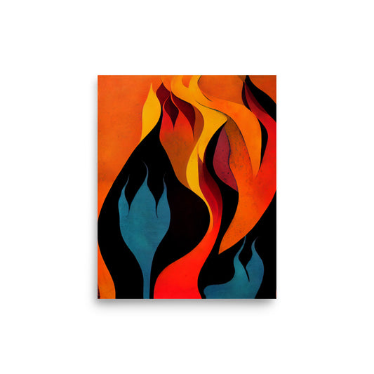 Ethnic Print: Fire abstract