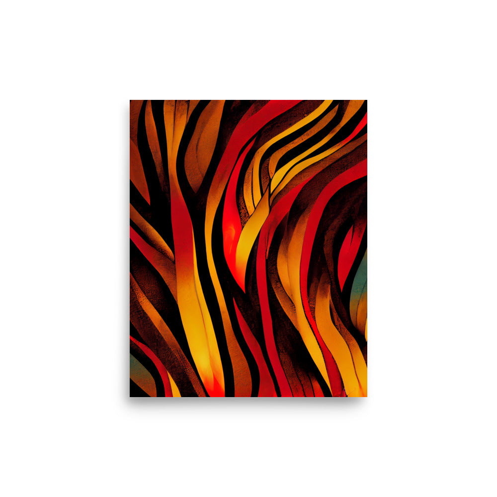 Ethnic Print: Flames abstract