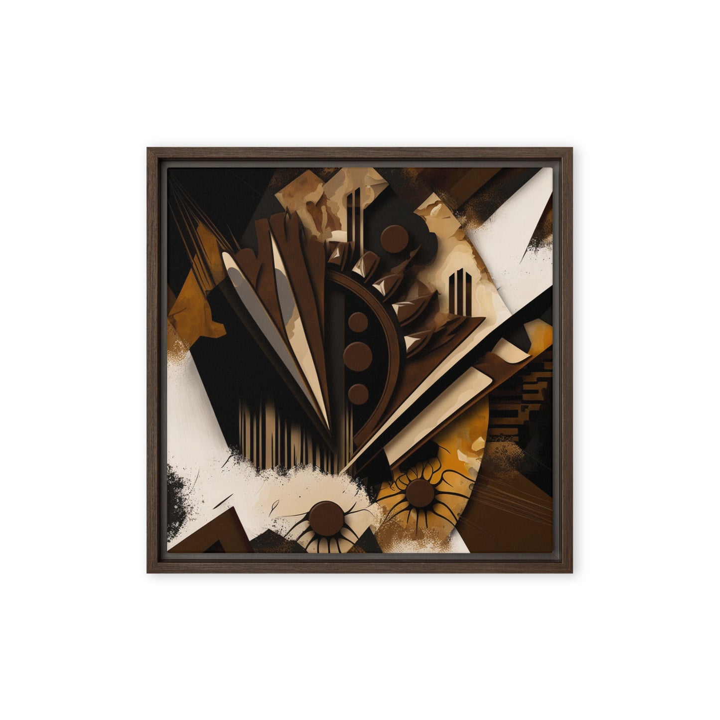 'RESILIENCE' abstract African design: Framed canvas art