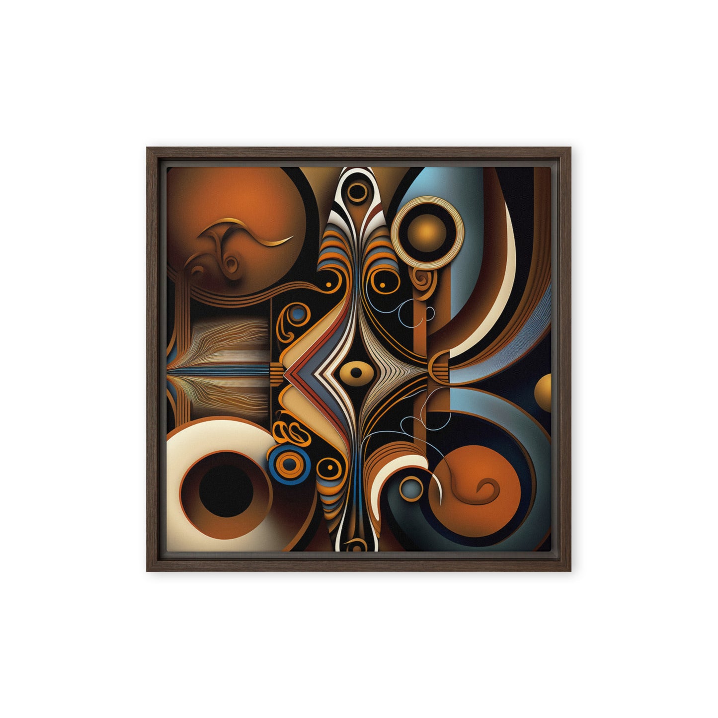 'INNOVATE' abstract African design: Framed canvas art
