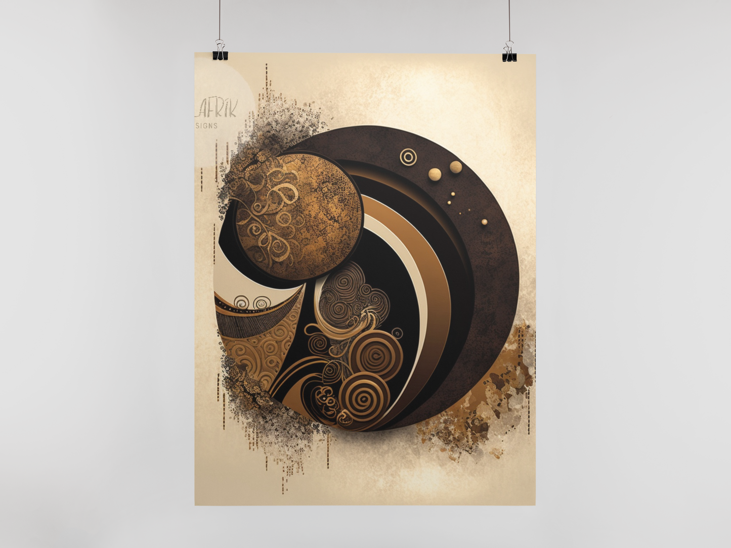 'Afro-Cosmos' African ethnic design concept: Art Poster