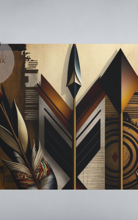 'Arrows' African ethnic design concept: Art Poster