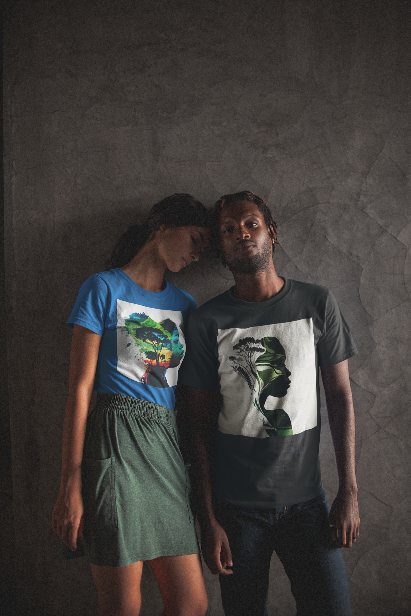 'Green-Minima' African design concept : Unisex Staple T-Shirt