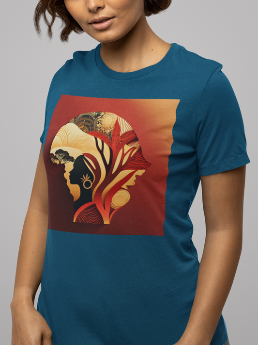 'Afro-Rubies' African design concept : Unisex Staple T-Shirt