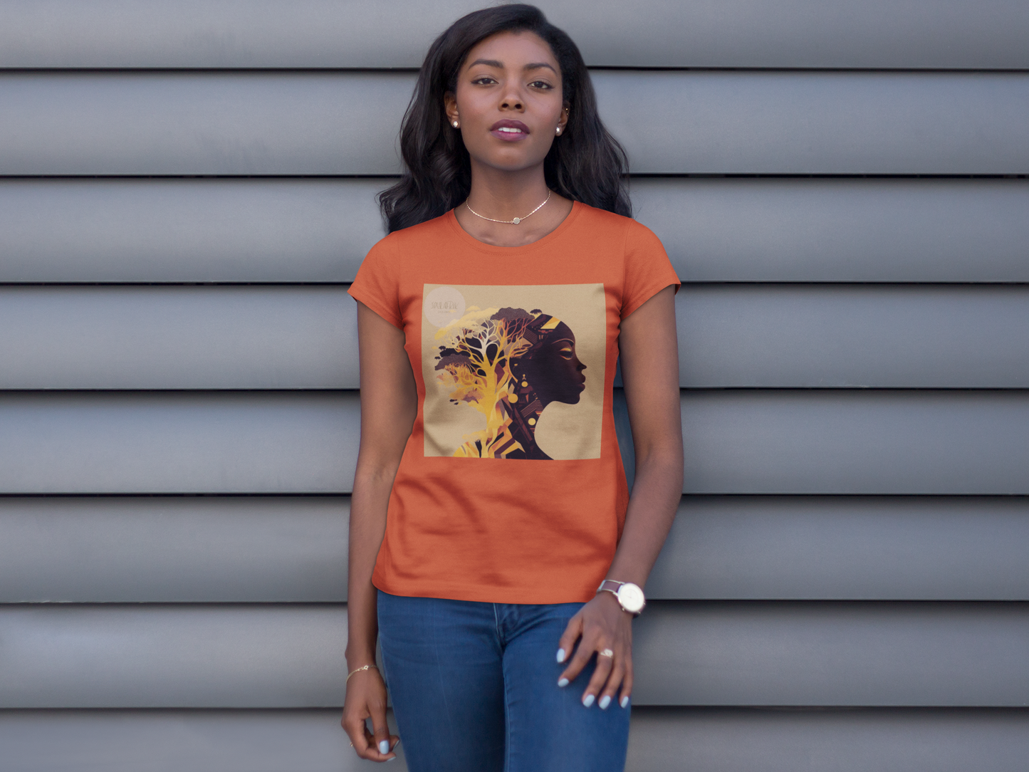 'Girl Afrika' design concept : Unisex Staple T-Shirt