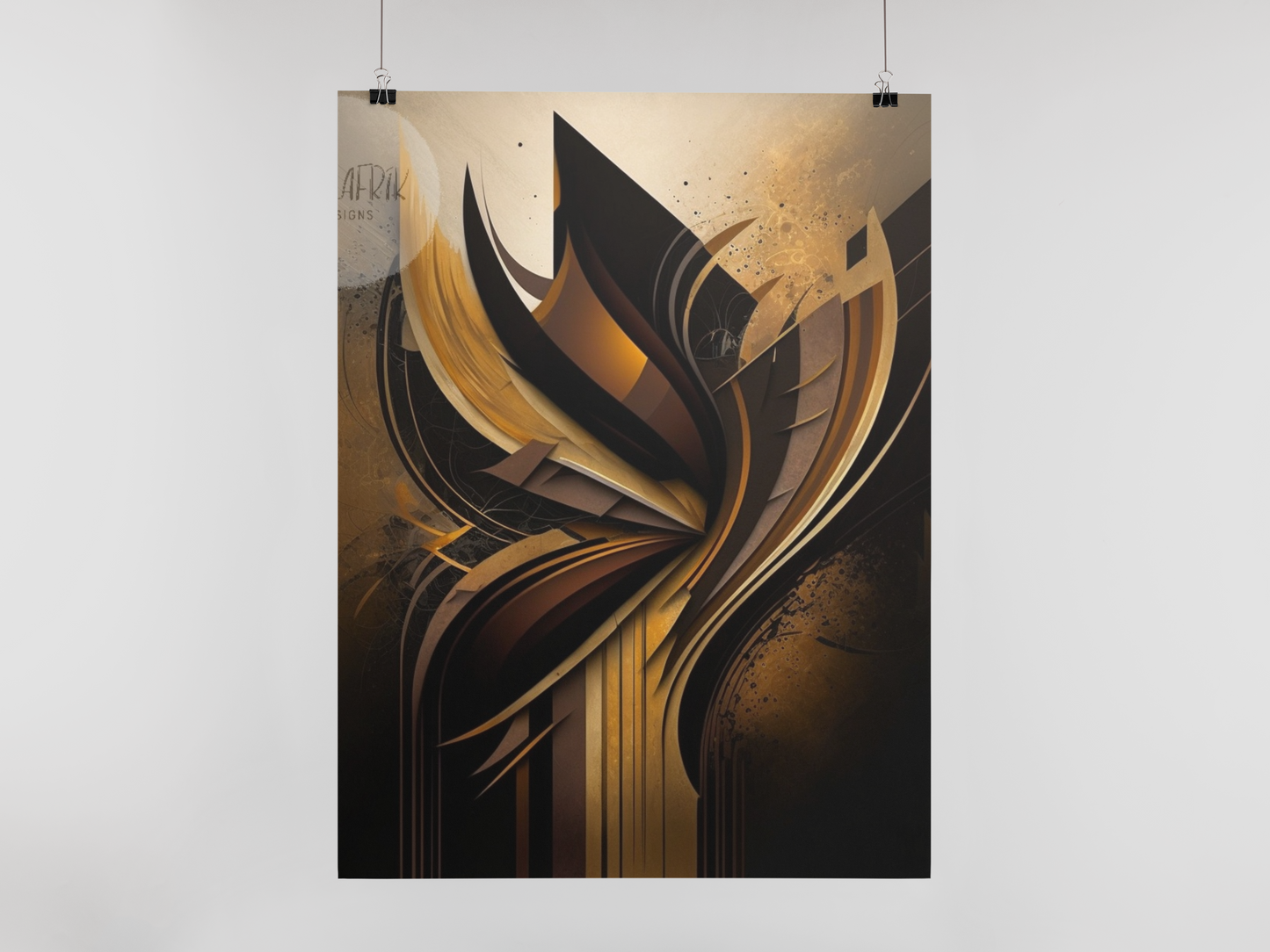 'As Gold' African ethnic design concept: Art Poster