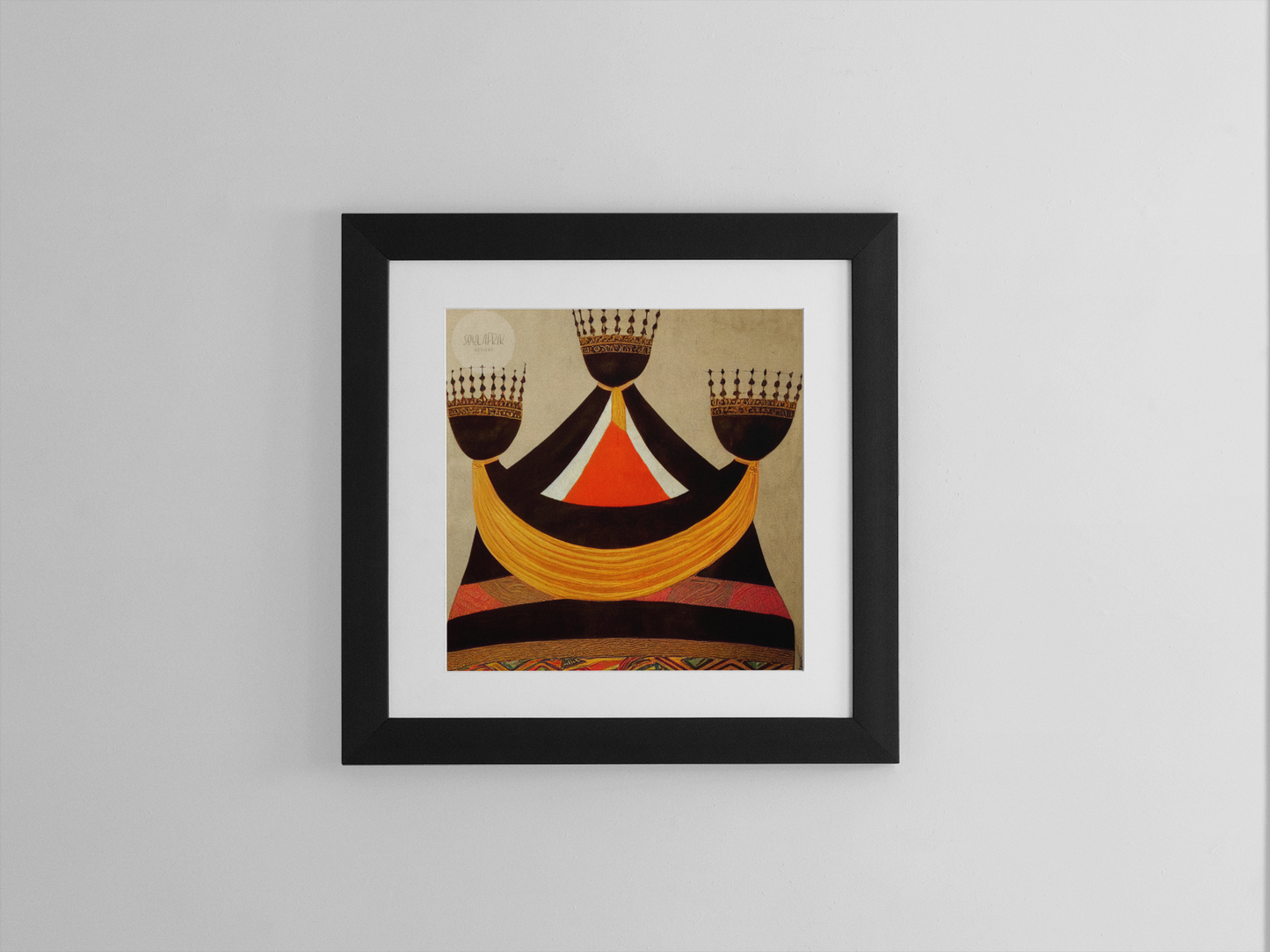 Ethnic Print: Crown abstract