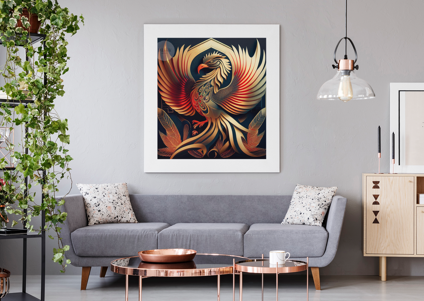 Ethnic Design: Golden Phoenix