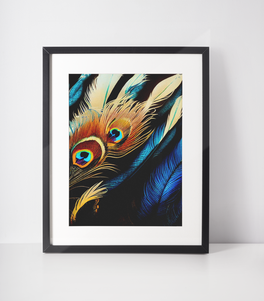 Ethnic Print: Peacock feathers