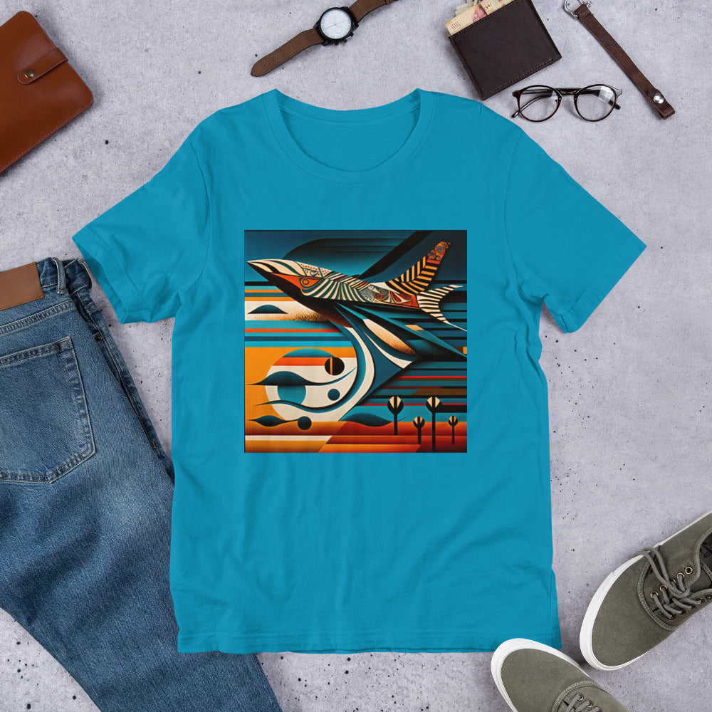 'Taken Flight' African design concept: Unisex Staple T-Shirt | Bella + Canvas 3001