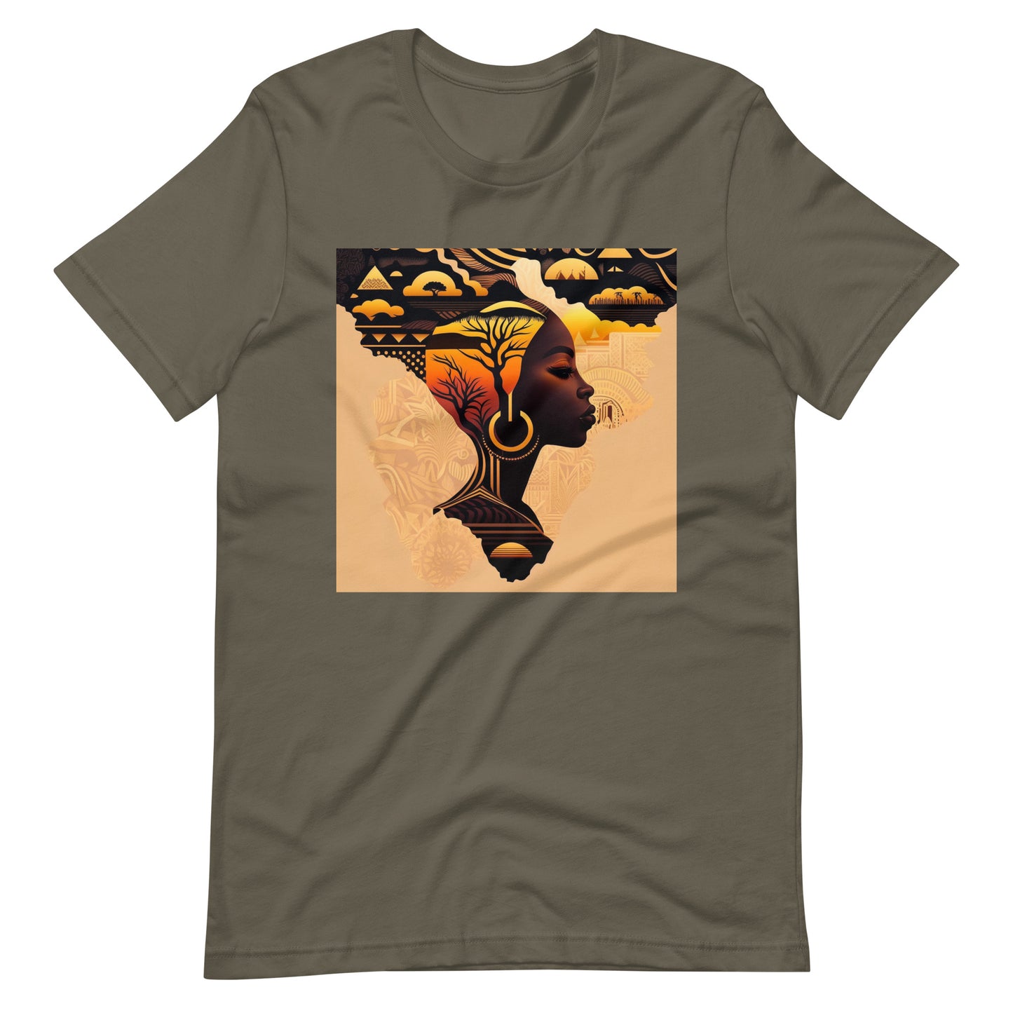 'Golden Brown' Africa design concept : Unisex Staple T-Shirt