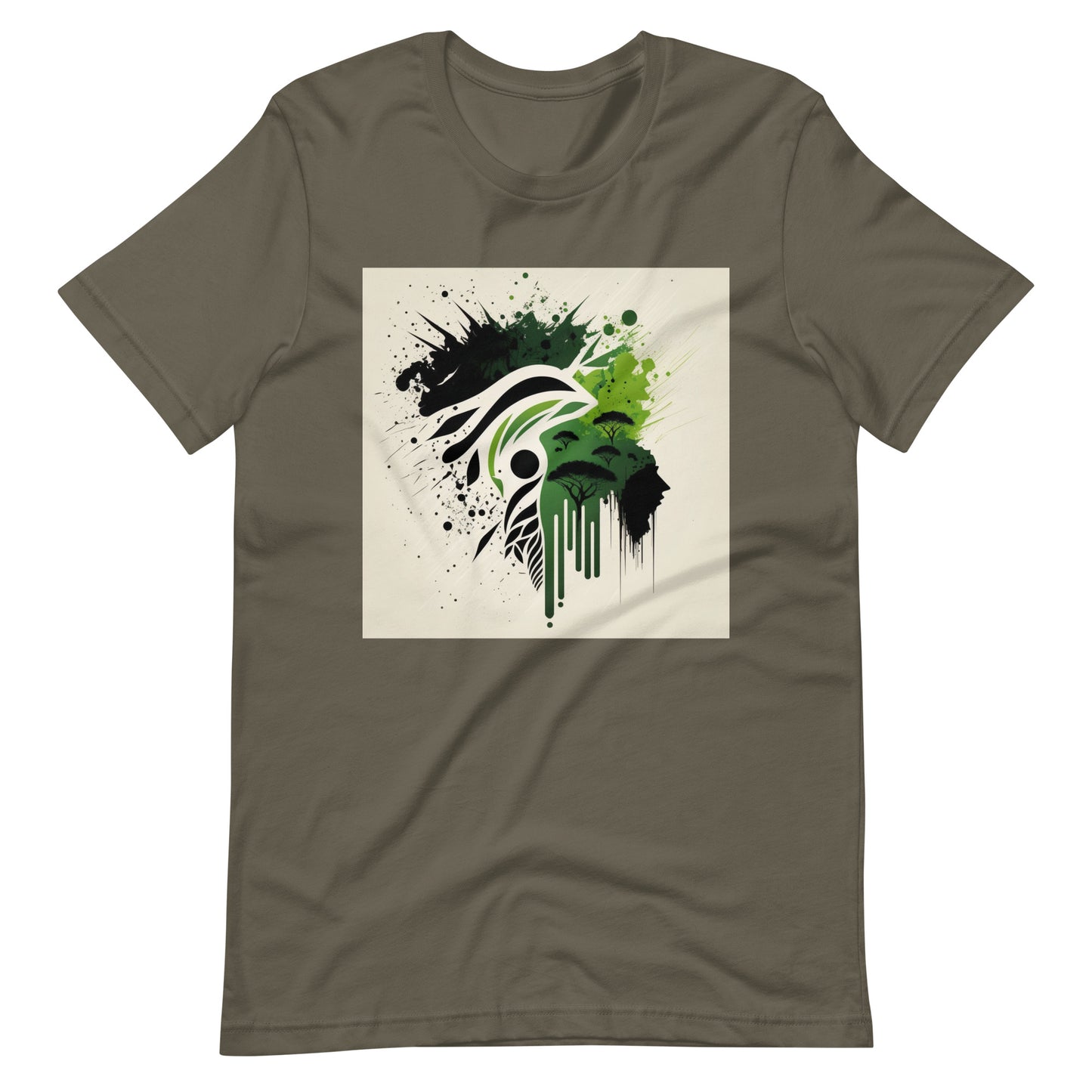'Green-land' African design concept : Unisex Staple T-Shirt