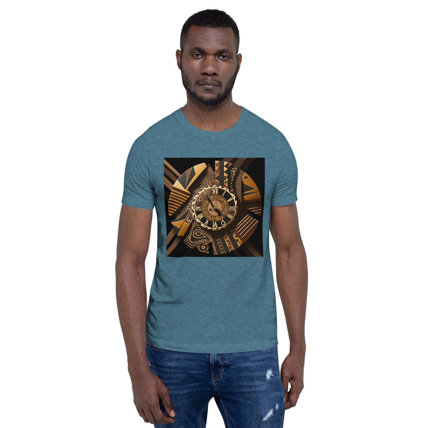 "AfroTiming' design concept: Unisex Staple T-Shirt | Bella + Canvas 3001