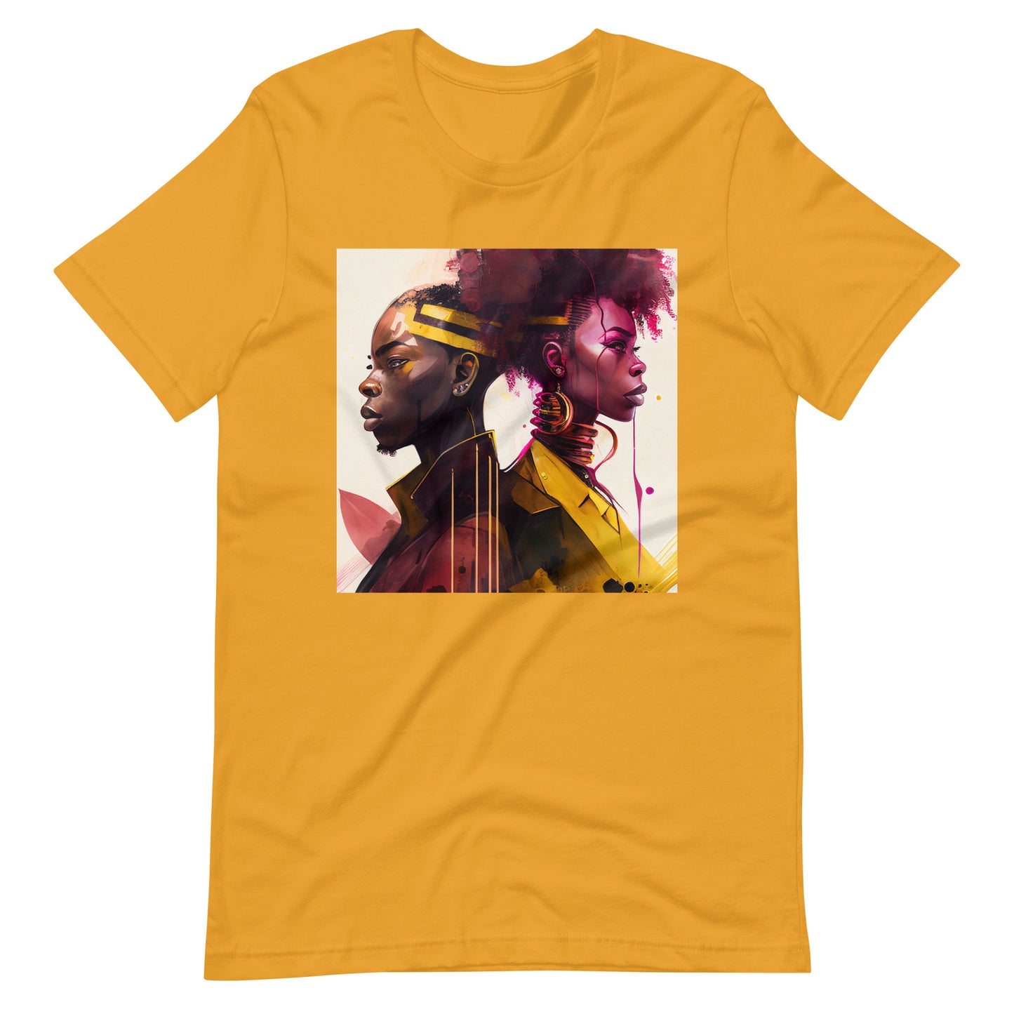 'Afro-Ret-ro' African design concept : Unisex Staple T-Shirt