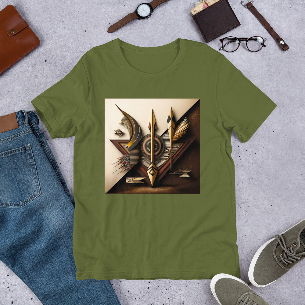 'Quills are Arrows' African design concept: Unisex Staple T-Shirt | Bella + Canvas 3001