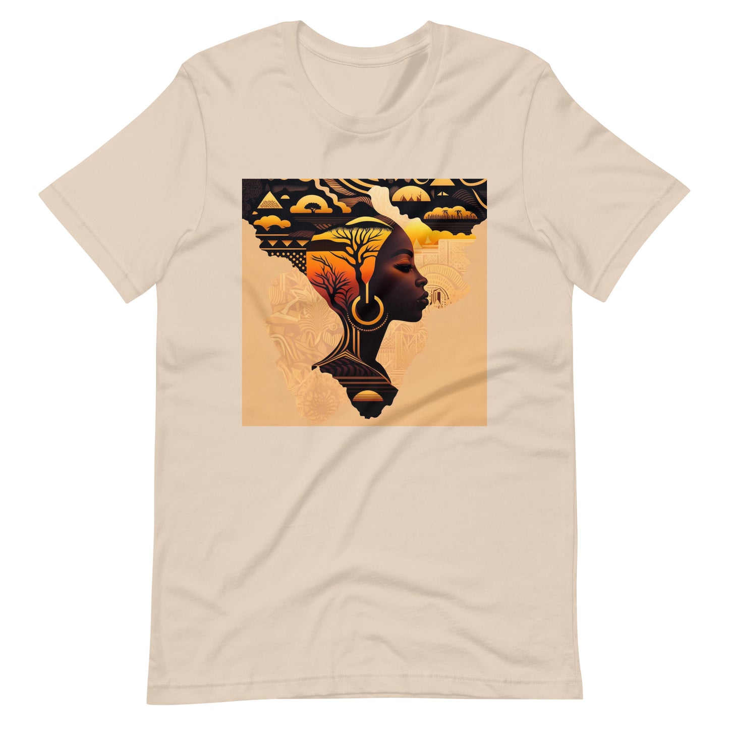 'Golden Brown' Africa design concept : Unisex Staple T-Shirt